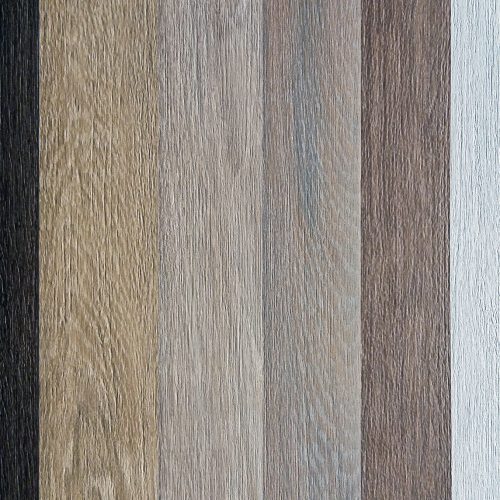 laminate flooring samples in building supplies store